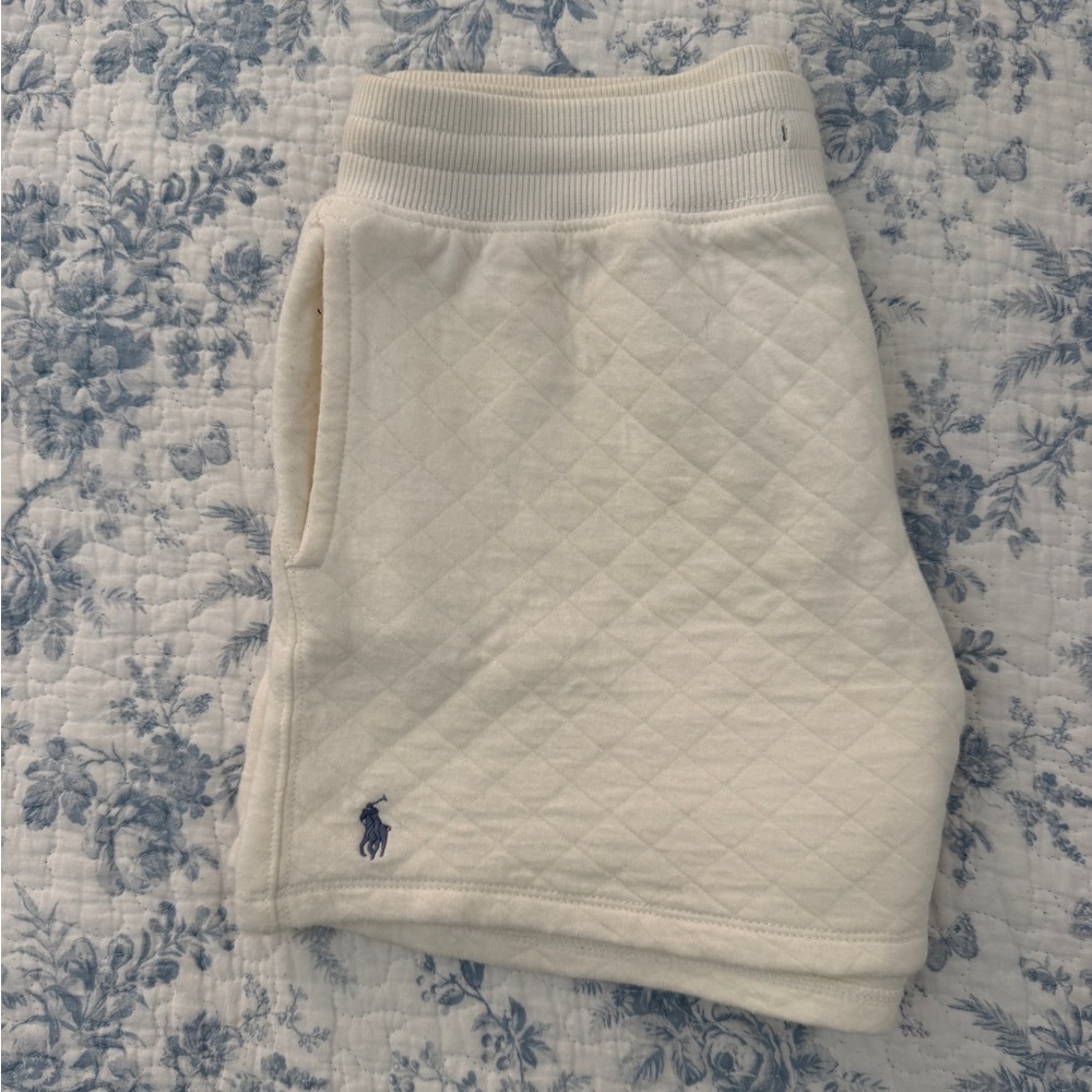 Polo Ralph Lauren Big Girls XL White Quilted High Rise Shorts